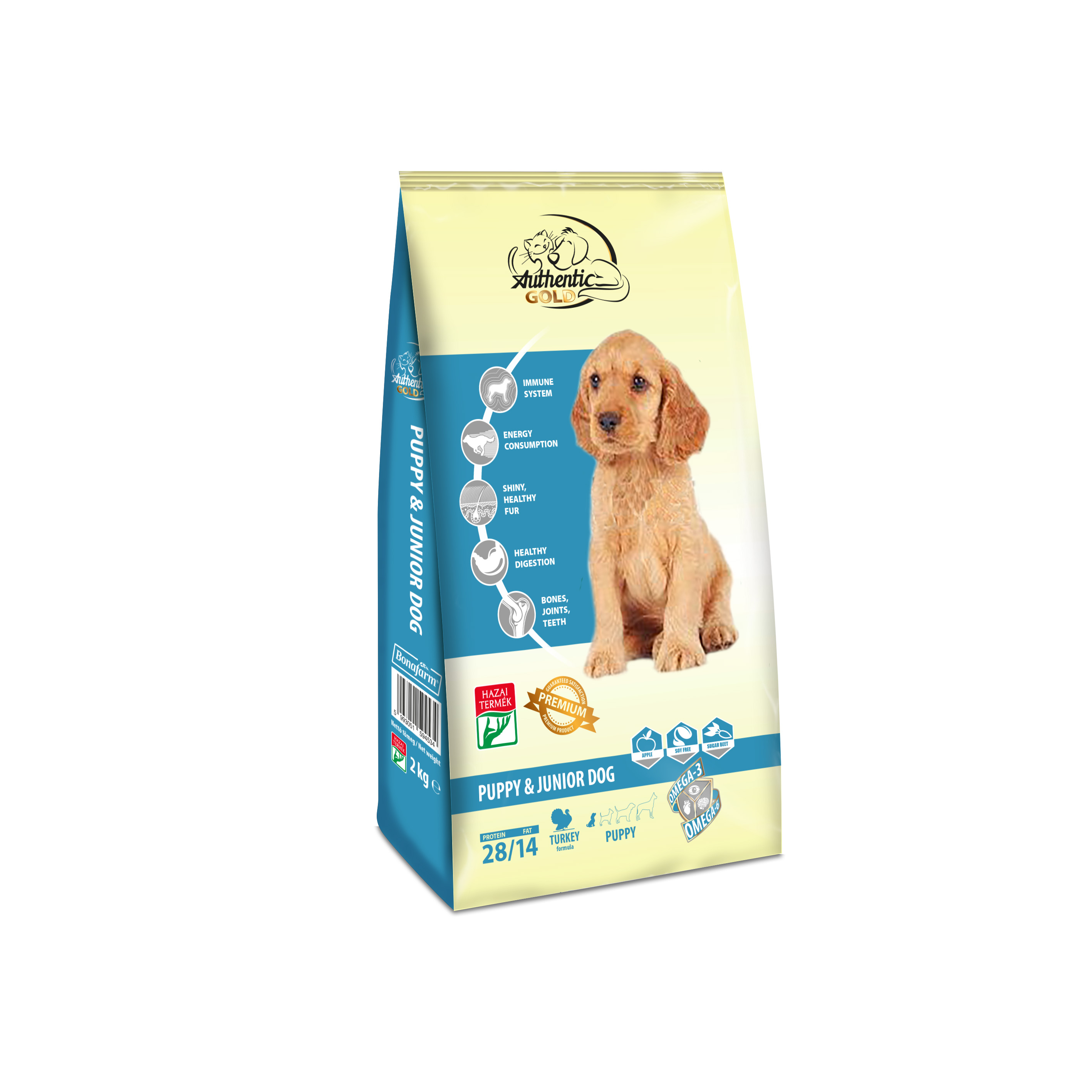 AUTHENTIC GOLD DOG JUNIOR & PUPPY 2 KG